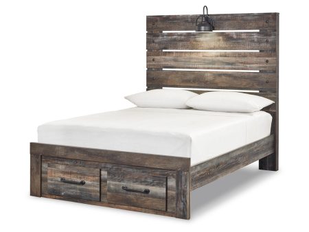 Drystan Multi Full Panel Bed with 2 Storage Drawers Online