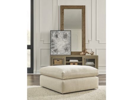 Elyza Linen Oversized Accent Ottoman For Discount