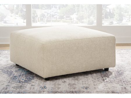 Edenfield Linen Oversized Accent Ottoman Fashion