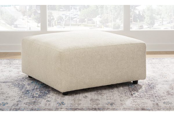 Edenfield Linen Oversized Accent Ottoman Fashion