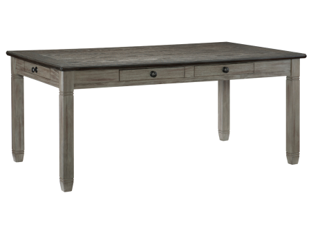 Granby Antique Gray Dining Table For Cheap