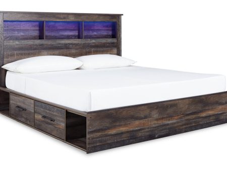 Drystan Multi King Bookcase Platform Bed with 2 Storage Drawers Online