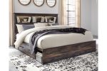 Drystan Multi King Bookcase Platform Bed with 2 Storage Drawers Online