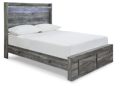 Baystorm Gray Full Panel Bed with 2 Storage Drawers Sale