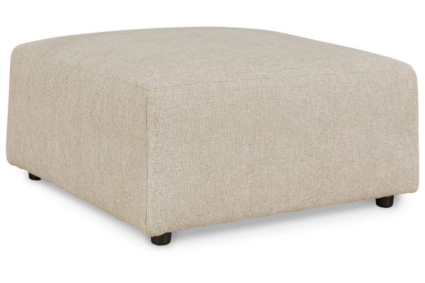 Edenfield Linen Oversized Accent Ottoman Fashion