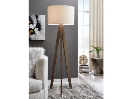 Dallson Gray Brown Floor Lamp Online now