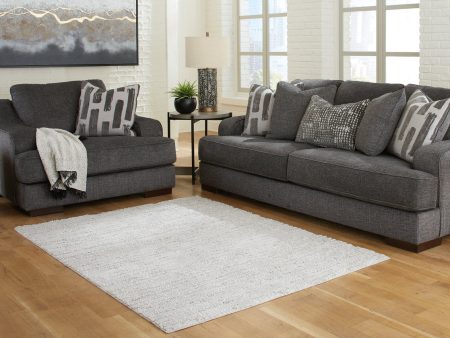 Ivygail Fog Large Rug Discount