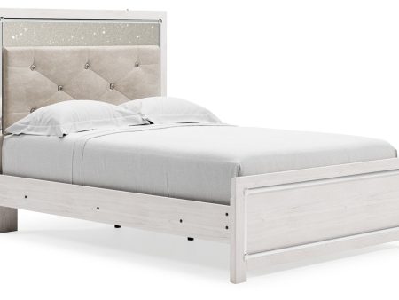 Altyra White Full Panel Bed Online