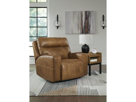 Game Plan Caramel Oversized Power Recliner Online Sale