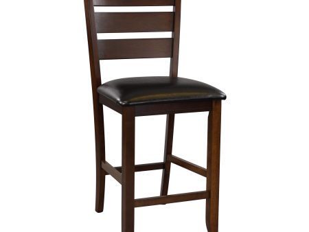 Ameillia Dark Oak Counter Chair, Set of 2 For Sale