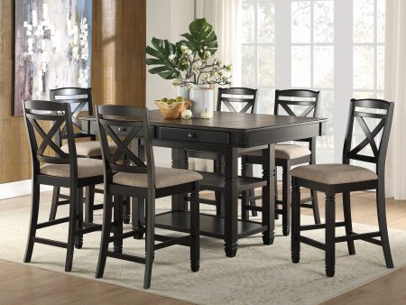 Baywater Black Brown Counter Height Set Online Sale