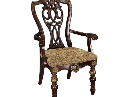 Catalonia Cherry Dining Arm Chair, Set of 2 Sale