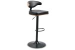 Bellatier Brown Black Adjustable Height Barstool Cheap