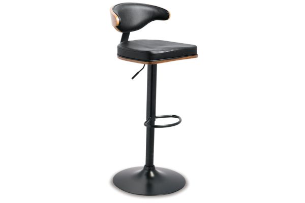 Bellatier Brown Black Adjustable Height Barstool Cheap