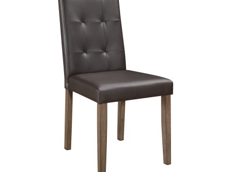 Ahmet Brown Side Chair, Set of 2 Online