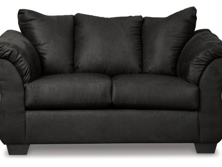 Darcy Black Loveseat Fashion