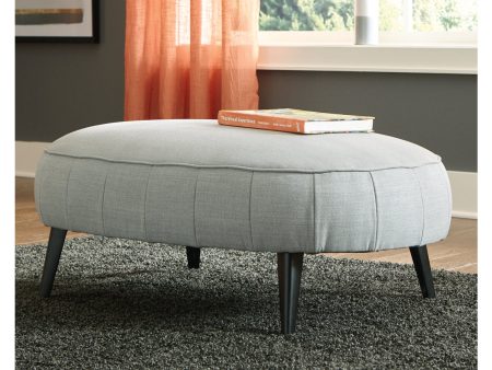 Hollyann Gray Oversized Accent Ottoman Discount