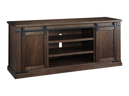 Budmore Rustic Brown 70  TV Stand For Cheap