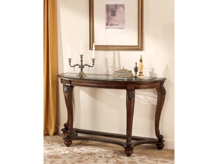 Norcastle Dark Brown Sofa Console Table Discount