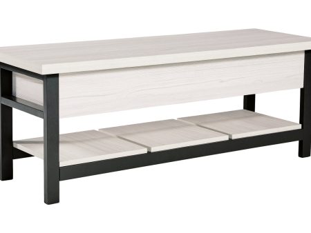 Rhyson White Storage Bench Fashion