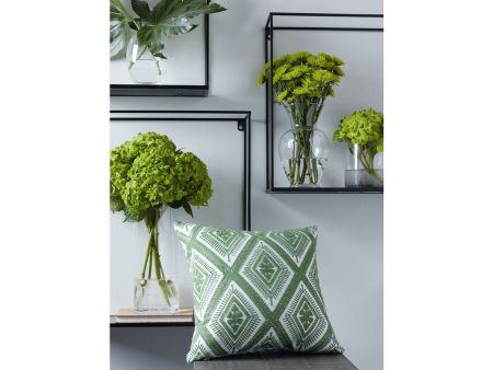 Bellvale Green White Pillow Online now