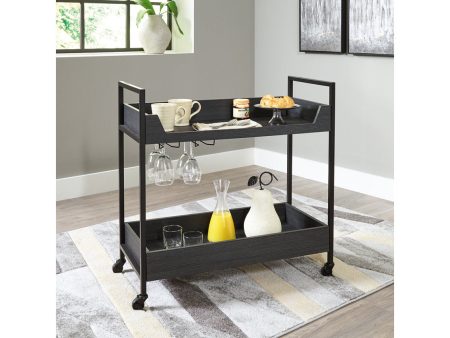 Yarlow Black Gray Bar Cart Online Sale