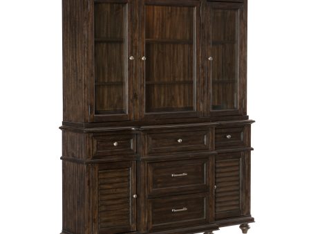 Cardano Driftwood Charcoal Buffet & Hutch Online now