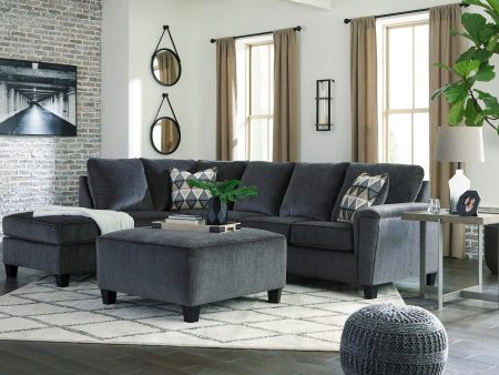 Abinger Smoke 2-Piece LAF Chaise Sectional Sale