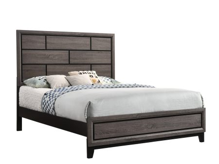 Akerson Gray Queen Panel Bed Online