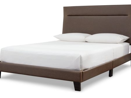 Adelloni Brown King Upholstered Bed Fashion