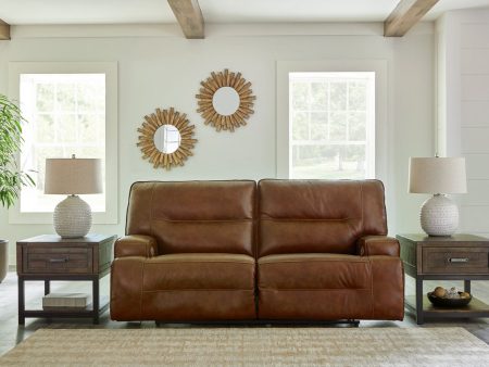 Francesca Auburn Power Reclining Sofa Discount