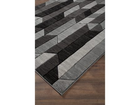 Chayse Black Gray 5  x 6 7  Rug Online now