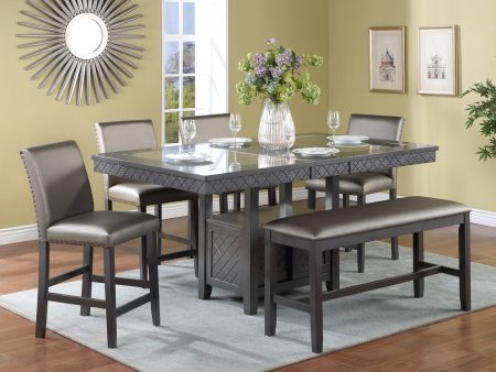 Bankston Gray Counter Height Dining Set Hot on Sale