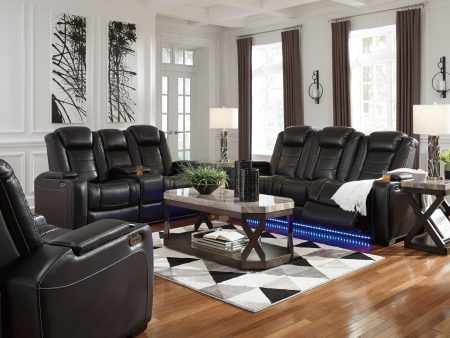 Party Time Midnight Power Reclining Living Room Set Online