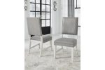 [SPECIAL] Nashbryn Gray White Dining Chair, Set of 2 Sale