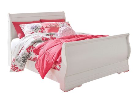 Anarasia White Full Sleigh Bed Online Hot Sale