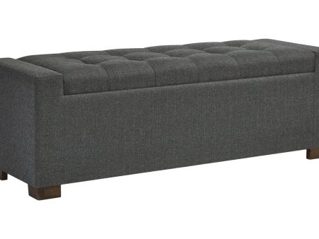 Cortwell Gray Storage Bench Online Sale