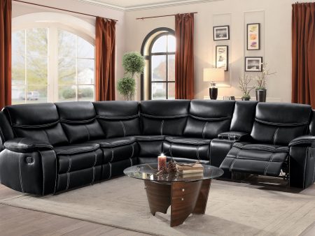 Bastrop Black Reclining Sectional Fashion