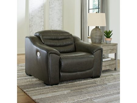 Center Line Dark Gray Power Recliner Online now