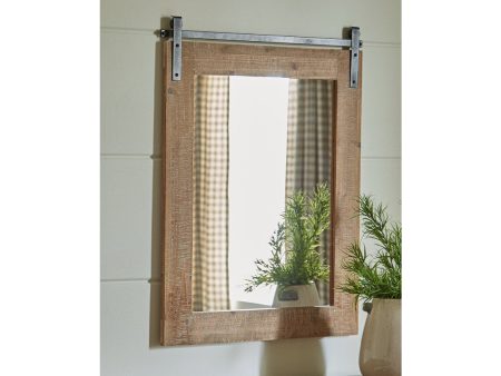 Lanie Antique Brown Accent Mirror on Sale