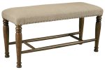 [SPECIAL] Lettner Gray Brown Dining Bench For Discount