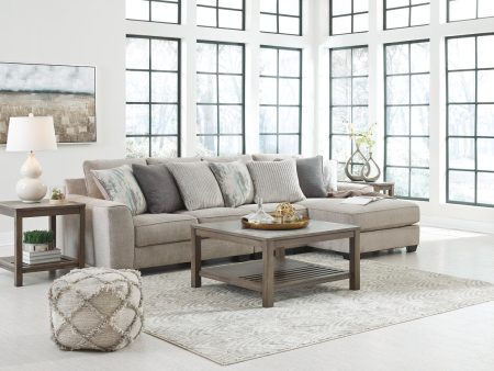 Ardsley Pewter 3-Piece RAF Chaise Sectional Online Sale