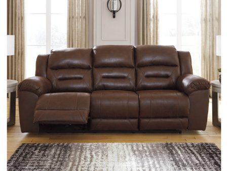 Stoneland Chocolate Power Reclining Sofa Discount