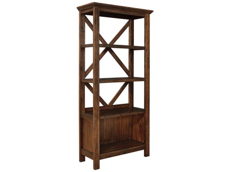 Baldridge Rustic Brown 75  Bookcase For Cheap