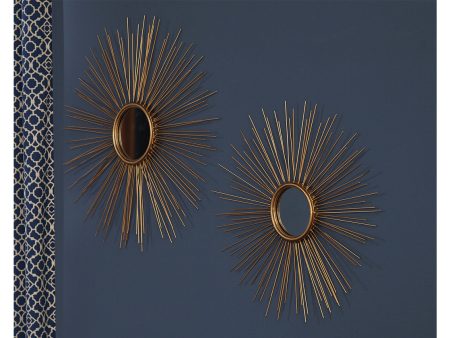 Doniel Antique Gold Finish Accent Mirror Fashion