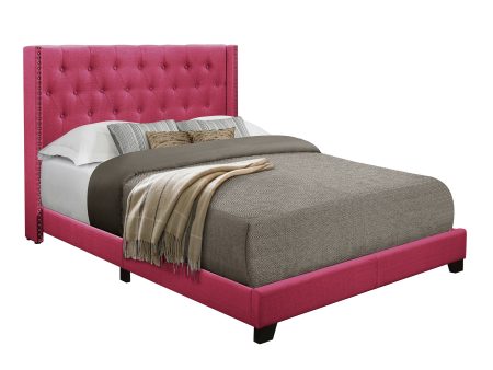 Barzini Pink Full Upholstered Bed Online Hot Sale