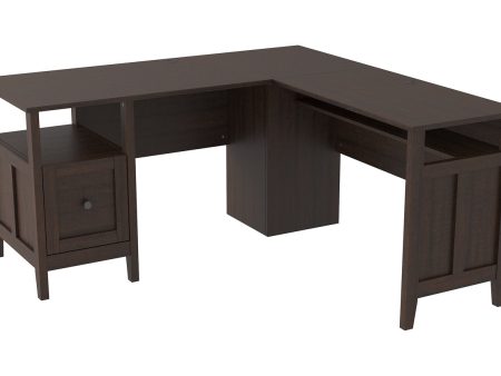 Camiburg Warm Brown 2-Piece Home Office Desk on Sale