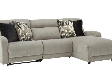 Colleyville Stone 3-Piece Power Reclining Sectional with Chaise Cheap