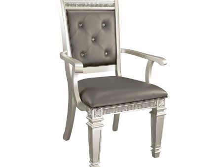 Bevelle Silver Arm Chair, Set of 2 Online now