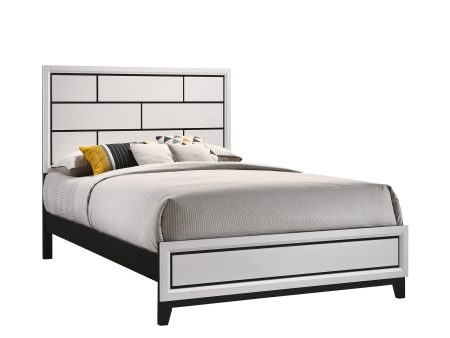 Akerson Chalk Full Panel Bed Online now